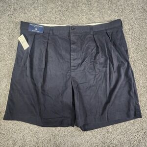Polo Ralph Lauren Shorts Mens 48 BIG Tyler Chino Pleated Vtg Preppy NOS Coastal